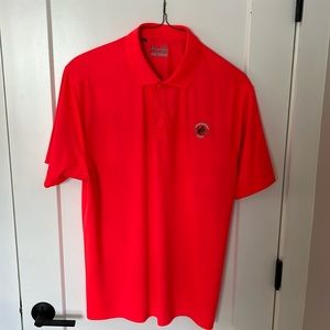 GREAT GOLF POLO NEVER WORN! NEON SALMON COLOR!